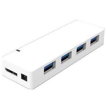 USB 3.0 4-Port Hub with Power Adapter