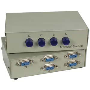 DB9 4Way Manual Switch