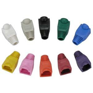 Color Boots for RJ45 Plug Yellow 100pk