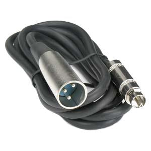 12Ft XLR 3P Male to RCA Male