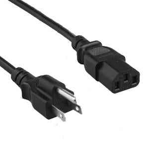 15Ft 16 AWG Universal Power Cord Cable