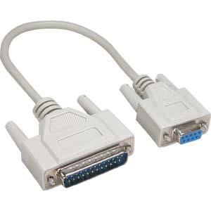 3Ft DB9-F/DB25-M AT Serial Modem Cable