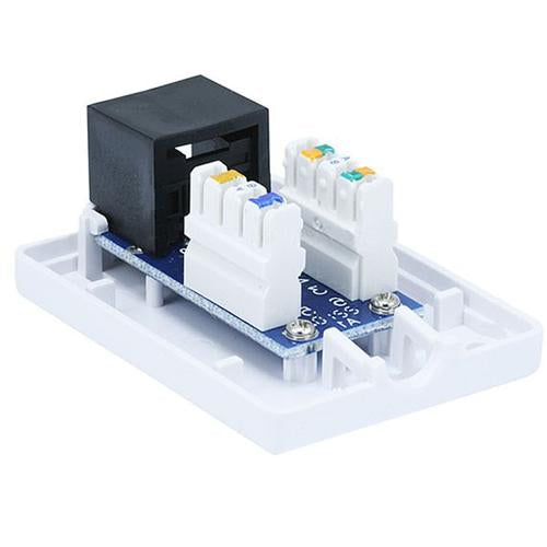 Cat.5e 1-Port Surface Mount Box White