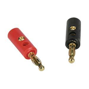 Banana Plug Gold Plated Plastic Red