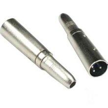 XLR 3P Male to 1/4" Mono Jack Adapter