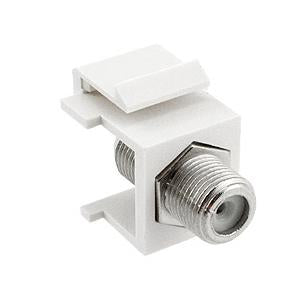 Snap-in F Type F/F Keystone Module White
