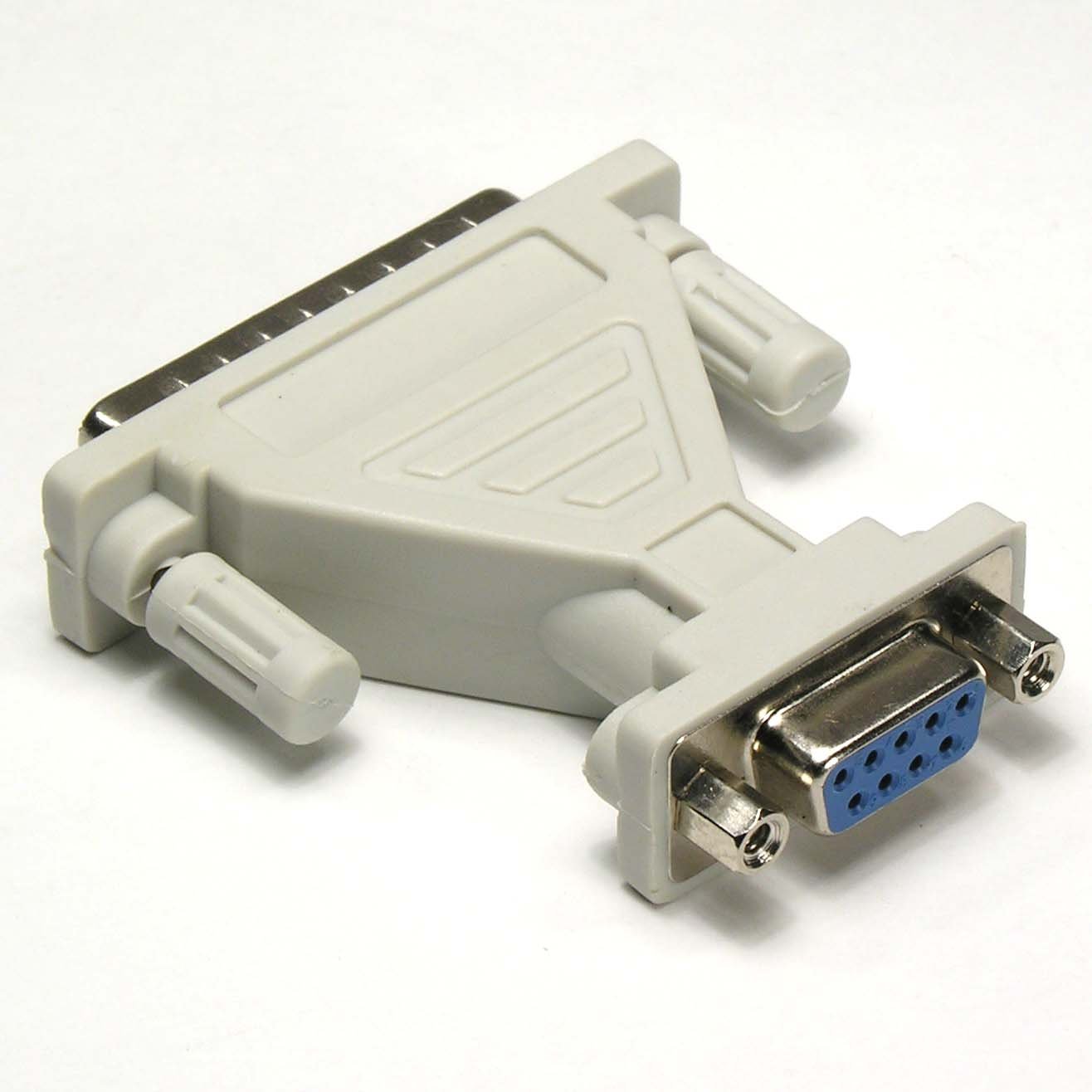 DB9-F/DB25-M Serial Port Adapter, Thumbscrew/Hex Nut