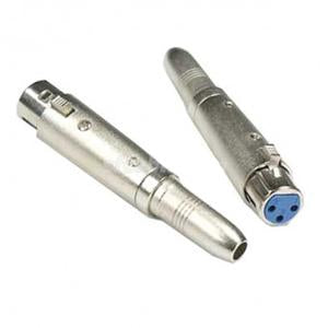 XLR 3P Female to 1/4" Mono Jack Adapter