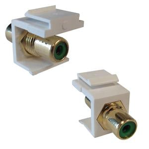 RCA Green F/F Keystone Module White Plate