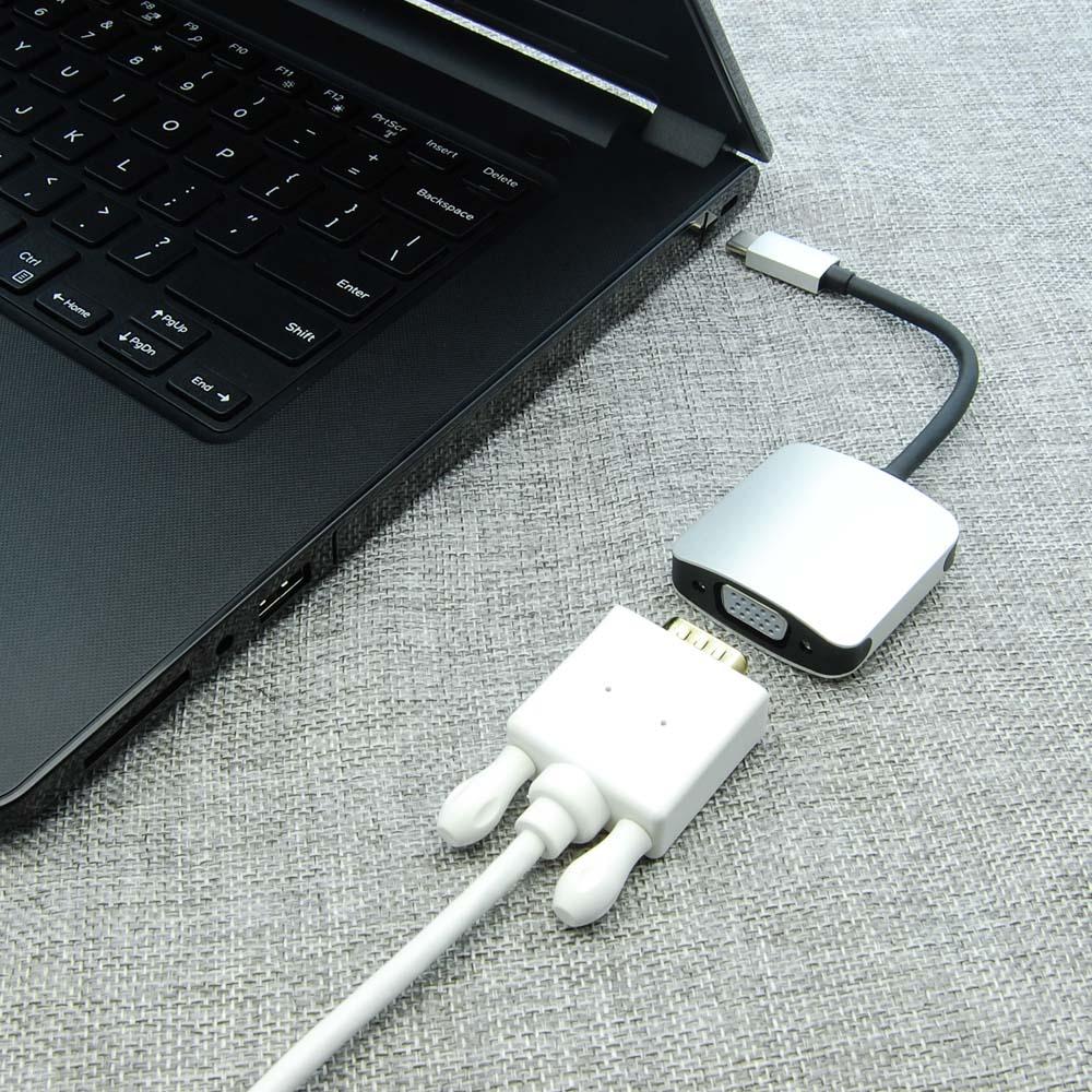 6-Inches USB Type C Male to VGA Female