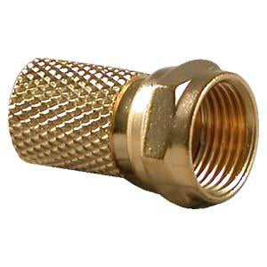 RG6 F-Type Twist-on Connector Gold Plated