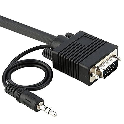25Ft SVGA Cable with 3.5mm Audio, Double Shielded, Monitor Cable