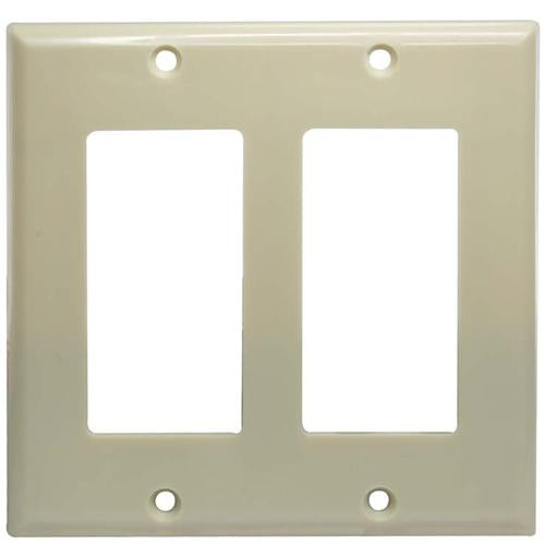 Dual Gang Decora Wall Plate Beige