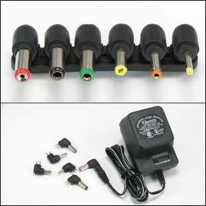 500mA Universal AC/DC adapter w/6 Plugs