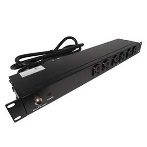 19" 1U Rackmount 14-Outlet PDU Metal Case 6Ft Power Cord AC120V 20A (16A UL)