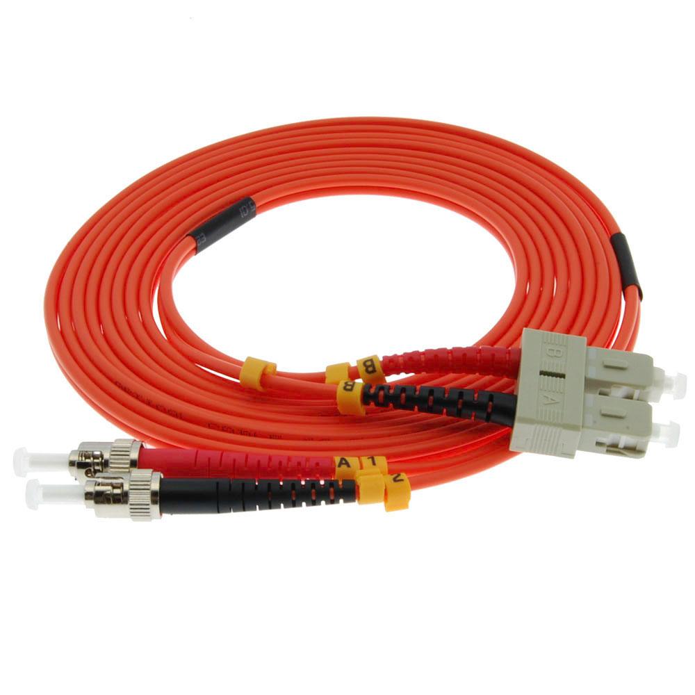 OM1 ST-SC Duplex Multimode 62.5/125 Fiber Cable