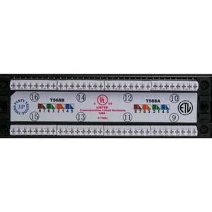 Cat.6 110 Type Patch Panel 24Port Rackmount
