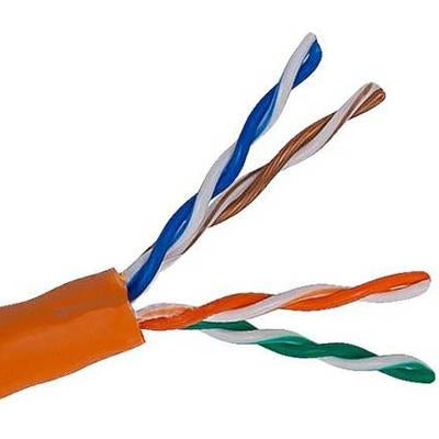 1000Ft Cat 5E Solid Wire Bulk Ethernet Network Cable Blue CMR