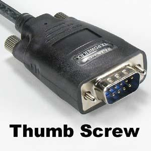 USB to RS232 Serial Adapter DB9-Male w/Thumbscrew PROLIFIC Chipset