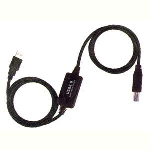 30Ft USB2.0 Active Repeater Cable, A-Male/B-Male