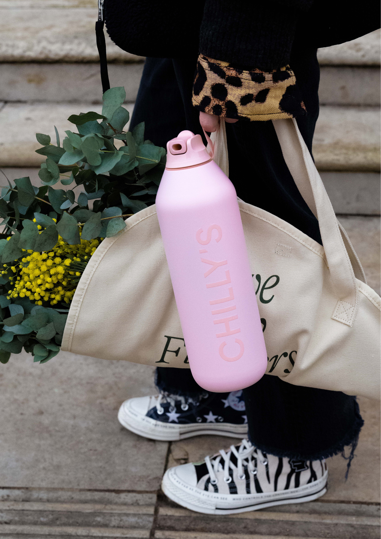 Granite Grey Flip Bottle