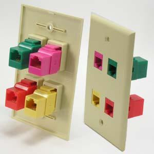 Cat.5E Inline Coupler w/Keystone Latch White