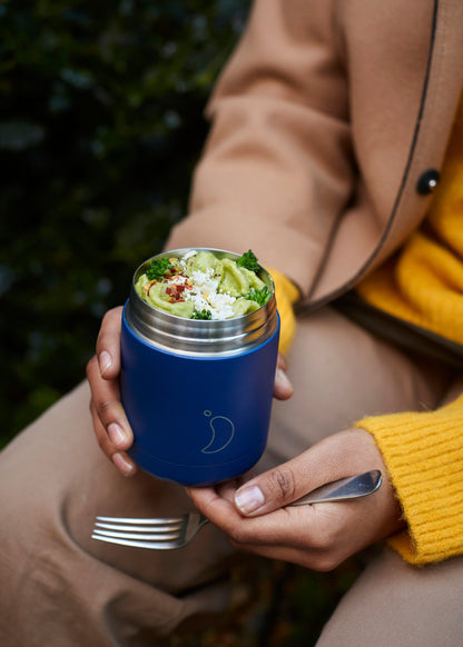 Matte Blue Food Pot