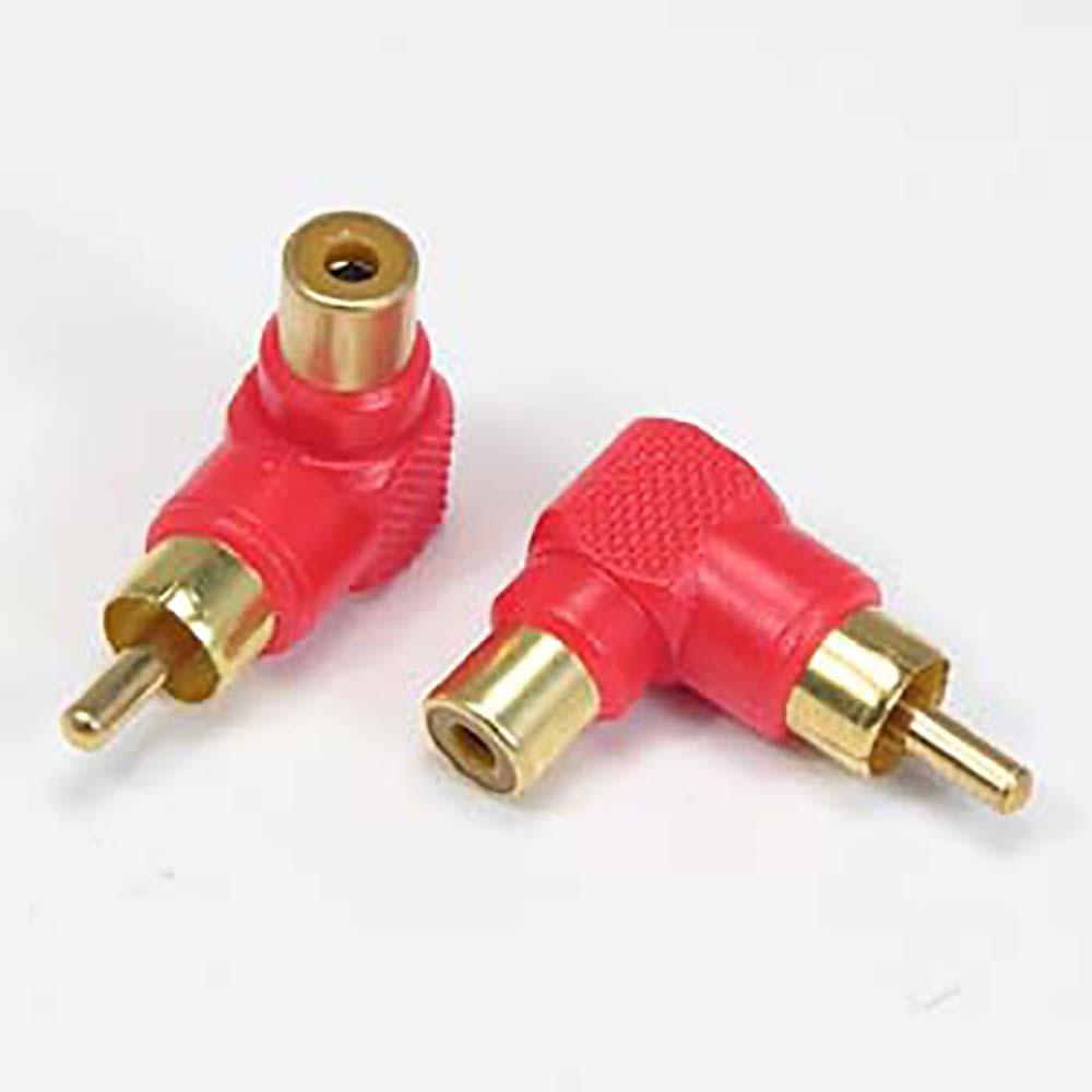 RCA Male/Female Right Angle Adapter