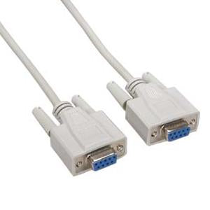 25Ft DB9 F/F Null Modem Cable