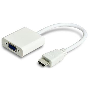 HDMI to VGA Female Adapter with Audio White