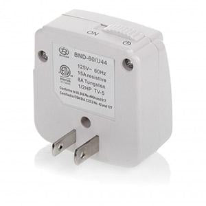 24 Hour Mini Mechanical Timer 2-Prong Plug