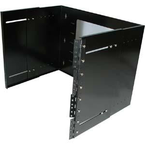 8U Hinged Extendable Wall Mount Bracket, Max 13.5" Depth