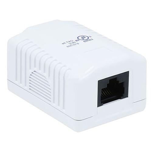 Cat.5e 1-Port Surface Mount Box White