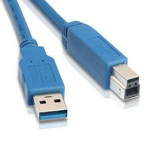 10Ft USB 3.0 Cable A-Male to B-Male Blue