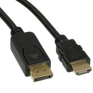 10Ft Display Port Male to HDMI Male Cable