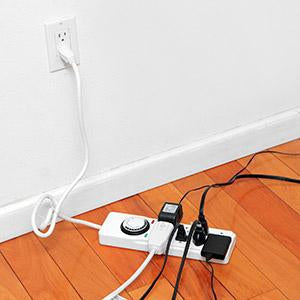 Timer Surge Protector 8-Outlet 5Ft Cord