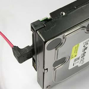 20" Right Angle/Right Angle (down) SATA150 Cable