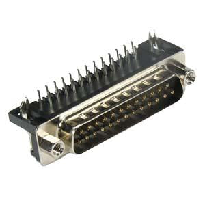 DB25 Male Right Angle Connector