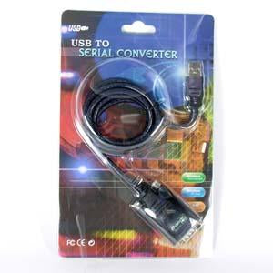 USB to RS232 Serial Adapter DB9-Male w/Thumbscrew PROLIFIC Chipset