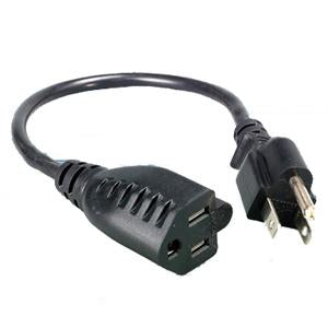 3Ft Standard Power Cord Extension NEMA5-15P/NEMA5-15J 16AWG