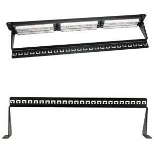 19 inch 1U Support Bar Black