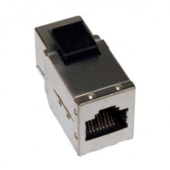 CAT6A Full-Shielded Inline Coupler Keystone Jack