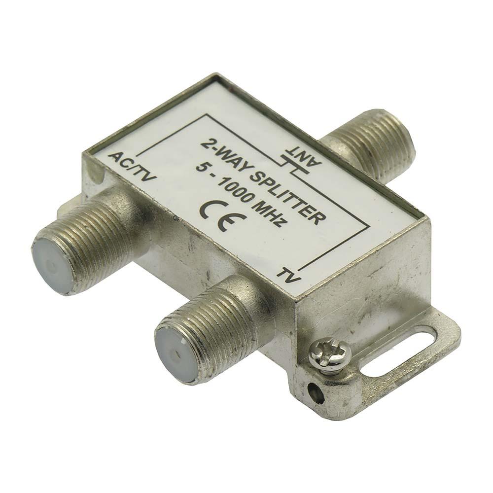 2Way WA2608/WA2608B TV Signal Splitter AC Power Pass