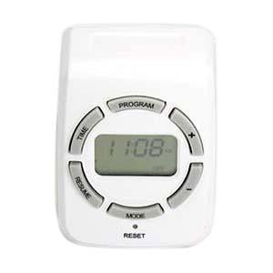 Weekly Digital Timer Single 3-Prong Outlet