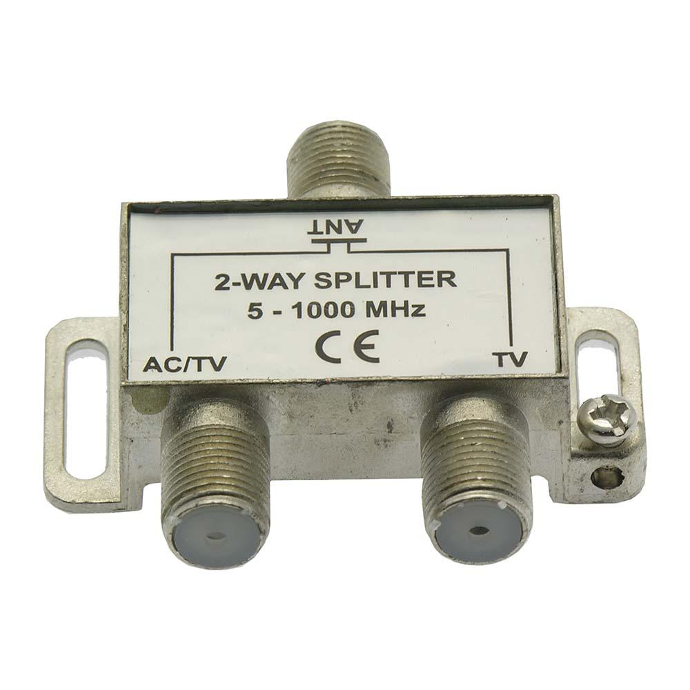 2Way WA2608/WA2608B TV Signal Splitter AC Power Pass