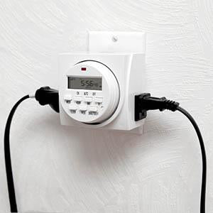 Weekly Digital Time Dual 3-Prong Outlet w/ 8 ON/OFF Timer Programming