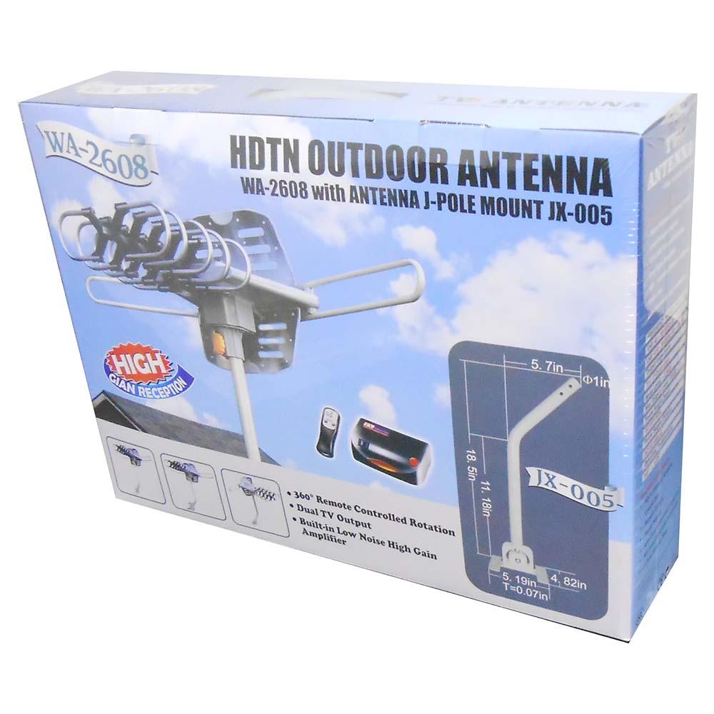 WA2608 HDTV Outdoor Antenna with Mounting Pole