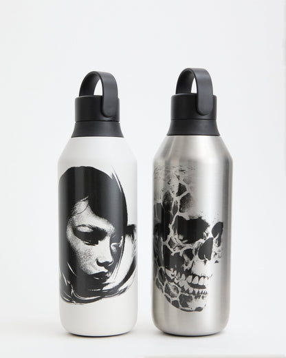 ASDO Stained Skull Water Bottle