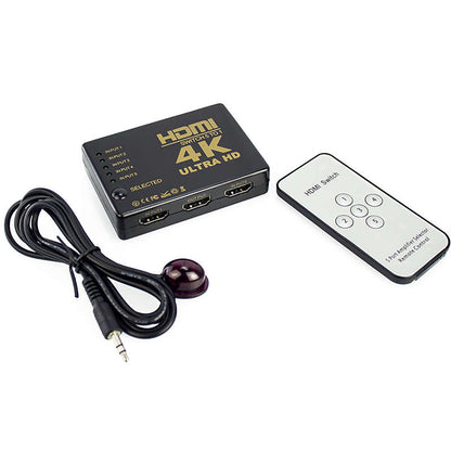 5-Way HDMI Switch w/IR Remote Control 3D 4K*2K@30Hz