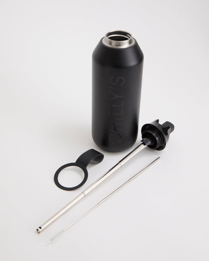 Abyss Black Flip Bottle